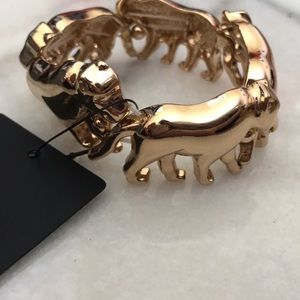 Gold Panther bracelet
